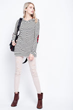 Striped Hoodie with Buffalo Plaid