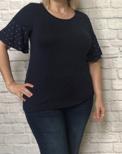 Flutter Sleeve Top