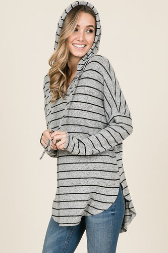 Striped Sweater Hoodie