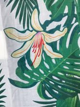 Tropical Hibiscus and Lily Print Kimono